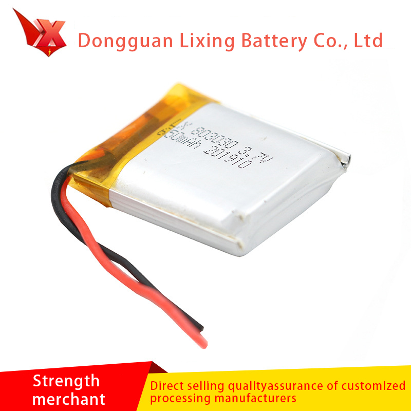 Soláthairtí an déantóra 803030-650Mah 3.7v Battery Litiam Ultra-Thin, Ceallraí Speisialta do Walkman agus táirgí aosach